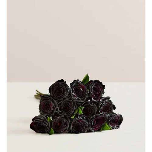Midnight Romance Black Roses (12 Stems, Bouquet Only)