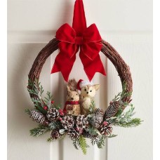 Winter Forest Friends Wreath - 16