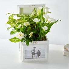 White Garden Keepsake Box