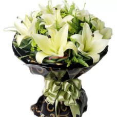 Yellow lilies Bouquet (Basic)