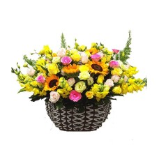 Mix Color flower basket (Basic)