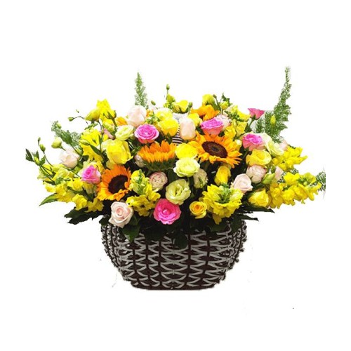 Mix Color flower basket (Basic)