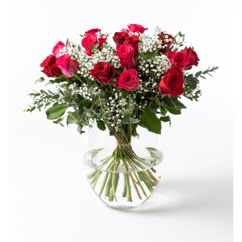 Rose bouquet with bridal veil (None selected)