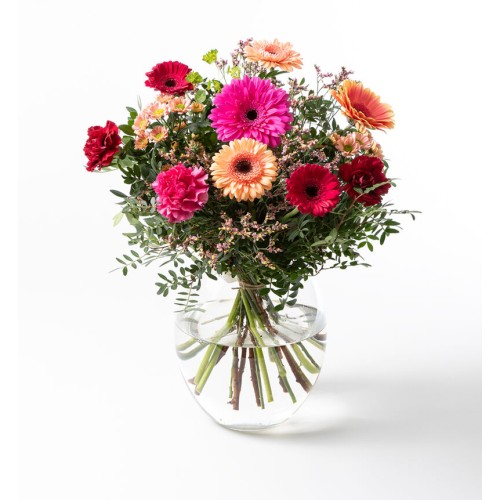Gift bouquet in cherry and peach large (None selected)