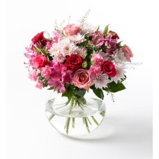 Bouquet of roses pink and red (None selected)
