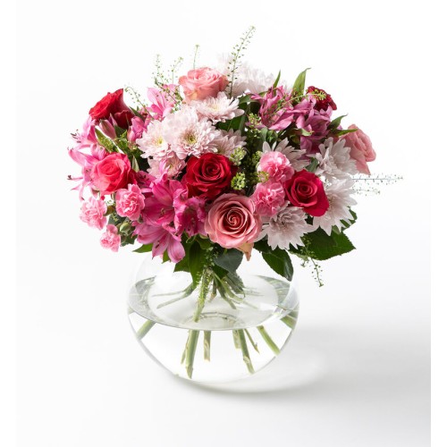 Bouquet of roses pink and red (None selected)