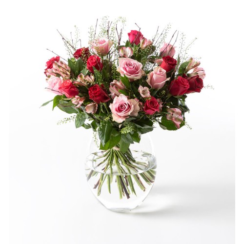 Rose bouquet in red and pink large