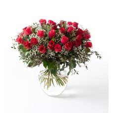 Rose bouquet with bridal veil large