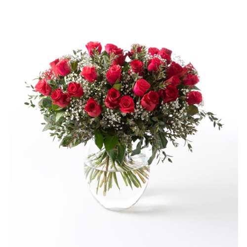 Rose bouquet with bridal veil large