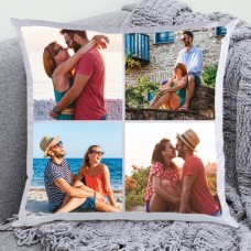 4 Photo Collage Personalised Cushion