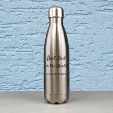 Scripted Message Steel Drink Bottle
