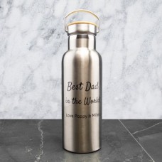 Scripted Message Metal Drink Bottle