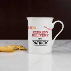 Retro Express Delivery Bone China Mug
