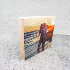 Wooden Photo Block Square