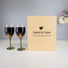 Butterfly Wine Glasses Set