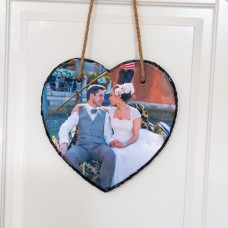 Hanging Heart Photo Slate