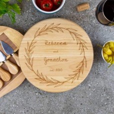 Wedding Engraved Cheese Board Set