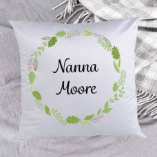 Floral Name Personalised Cushion
