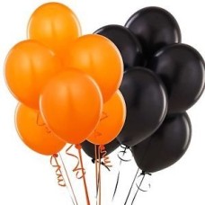 Black and Orange 24pcs Balloon Bouquet