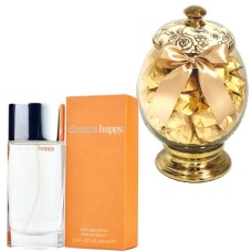 Clinique Happy & Vase of Belgian Chocolates