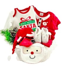 Santa Baby Newborn Gift Basket