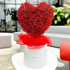 Gypso Heart Red Arrangement