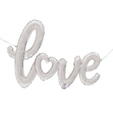 Love Letter Balloon - Silver 47 inch