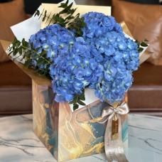 Blue Hydrengea Flower Bouquet (Small)