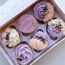 Happy Mother's Day Purple Cupcakes