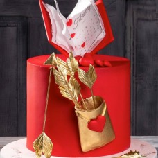 Valentine's Day Love Letter Cake