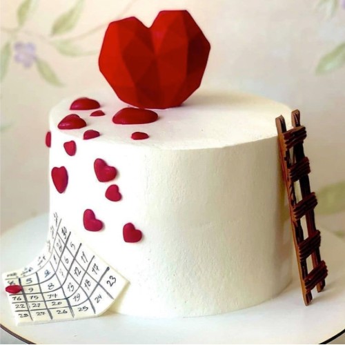 Heart Ladder Cake