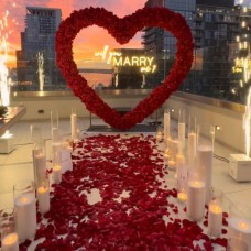 'Will you Marry Me' Romantic Heart Setup