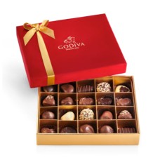 Valentine Velvet Edition Red Box By Godiva 20 pcs