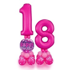Happy Birthday Age Balloon Stand