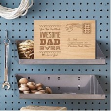 'Awesome Dad Ever' Wooden Photo Frame