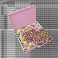 Forrey And Galland Pink Flower Box 98 pcs
