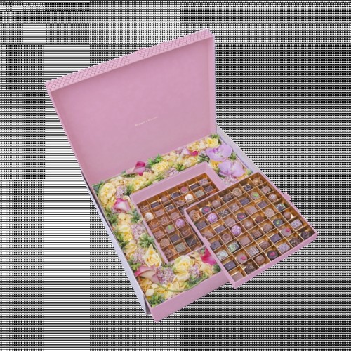 Forrey And Galland Pink Flower Box 98 pcs