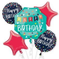 Birthday Banner Balloon Bouquet