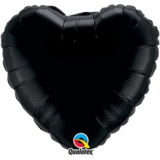 Black Heart Foil Balloon
