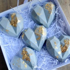Blue Heart Choco-Smash-mini Cakes