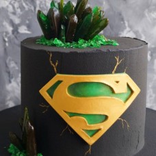 Superman Kryptonite Cake
