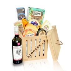 Wooden Cheese Hamper (HALAL)