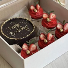 Birthday Cake & Cupcakes Set
