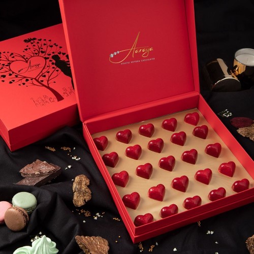 Luxury Chocolate Hearts Box