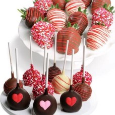 Chocolate-Dipped Strawberries & Cake Pops