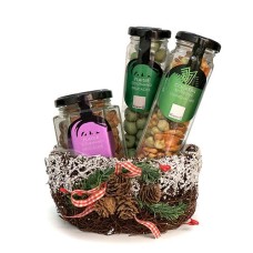 Gourmet Nuts Festive Gift Basket