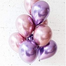 Chrome Pink / Purple Helium Latex Balloon