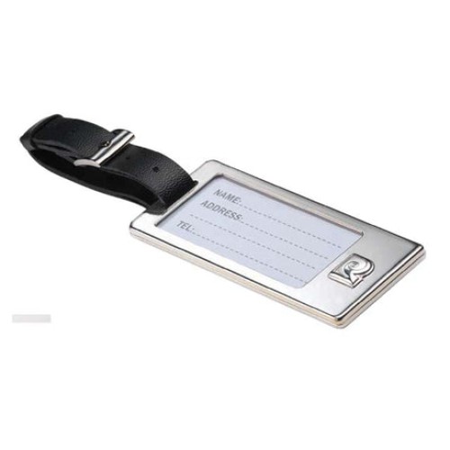Personalised Corporate Gift - Pierre Cardin Silver-plated Luggage Tag (50 Pieces)