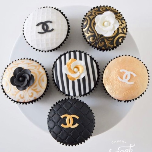 Chanel Birthday Cupcakes