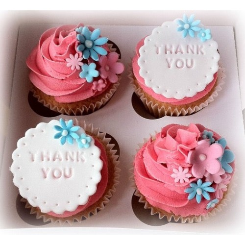Pink Rose Cupcakes